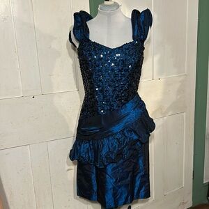 🔥EC🔥 Vintage Flirtations Alfred Angelo 90s Party Dress Sz 4?? USA Made ILGWU